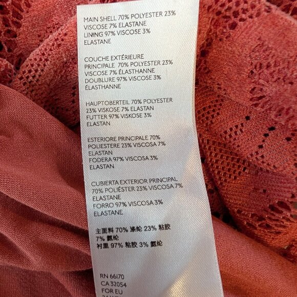 Anthropologie Women's Lace Top size small shirt Pink blouse casual feminine - Picture 5 of 8